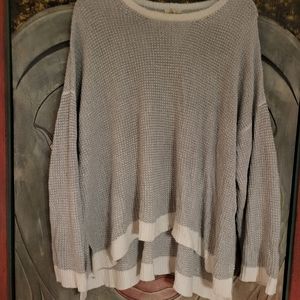 EILEEN FISCHER HIGH/LOW CREW NECK SWEATER 3X! EUC